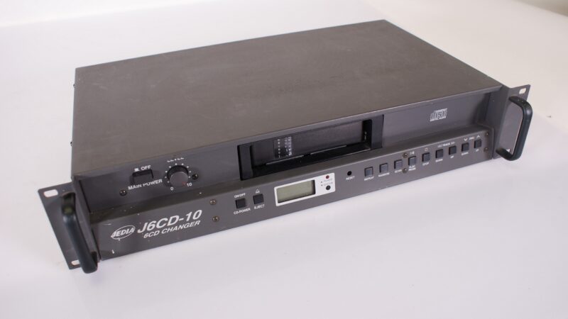 Jedia J6CD-10 Professionele 6-CD Wisselaar (Rackmount)