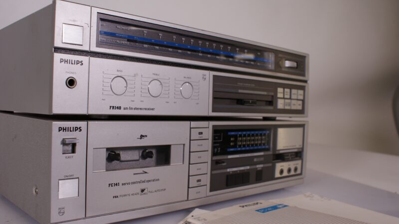 Philips FR140 Receiver + FC141 Cassettedeck Stereo Set met Handleidingen (Made in Belgium) - Afbeelding 5