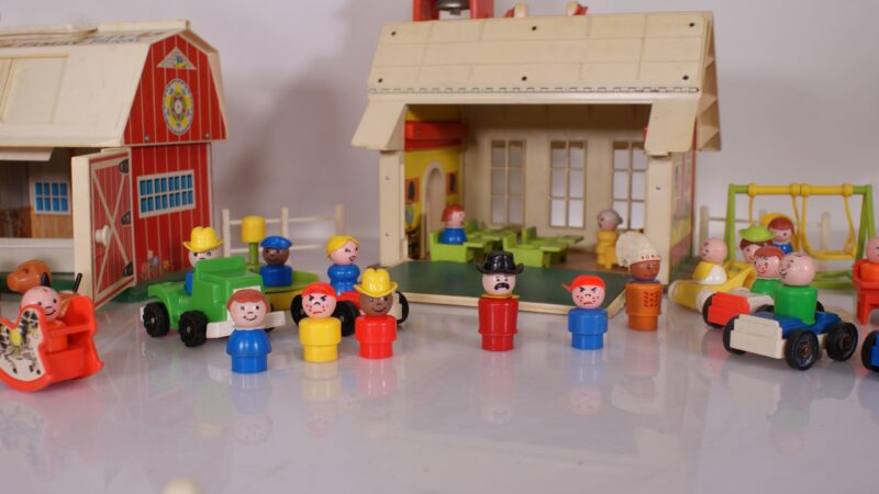 Fisher-Price Little People – Play Family Farm & Play Family School (1970s) met accessoires - Afbeelding 15