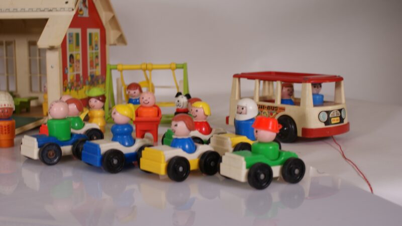 Fisher-Price Little People – Play Family Farm & Play Family School (1970s) met accessoires - Afbeelding 11
