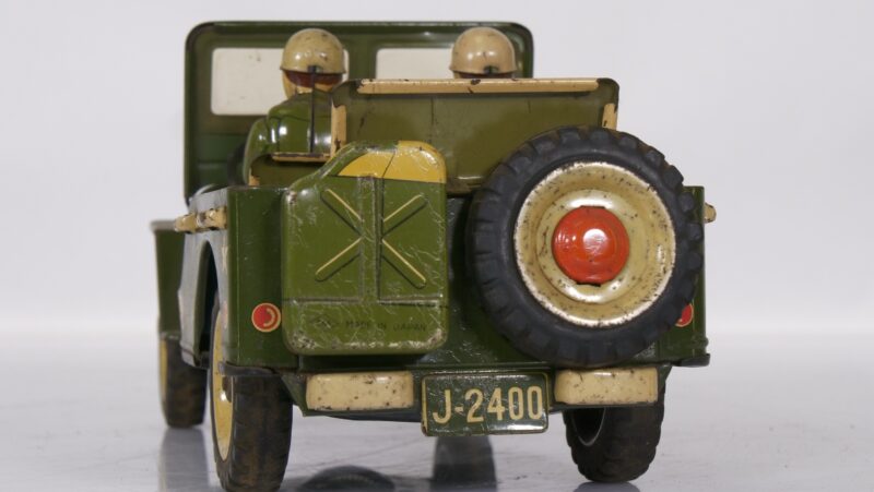 Vintage Blikken Jeep met Soldaten – U.S. Army J-2400 (Made in Japan, ca. jaren ’50-’60) - Afbeelding 6