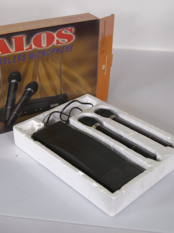 ALOS ST-306F Draadloos Microfoonsysteem – Set met 2 Microfoons en Ontvanger