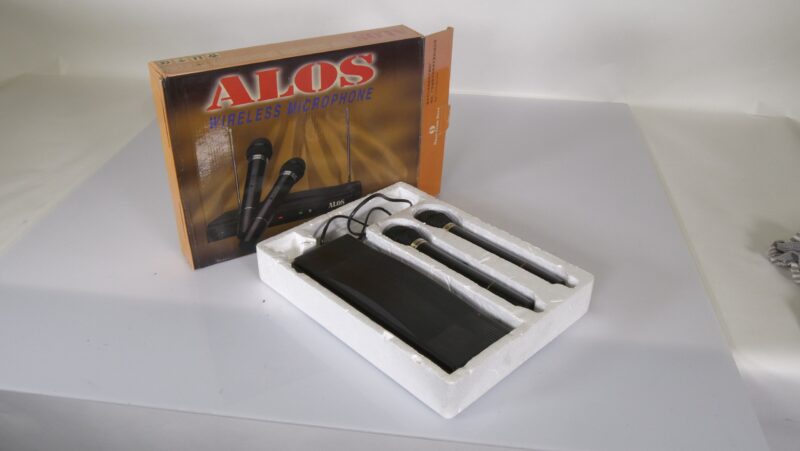 ALOS ST-306F Draadloos Microfoonsysteem – Set met 2 Microfoons en Ontvanger