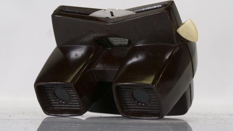 Vintage View-Master Model C stereokijker – donkerbruin (jaren ’50) - Afbeelding 3