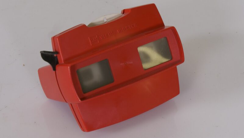 Vintage GAF View-Master stereokijker – rood (jaren ’70)