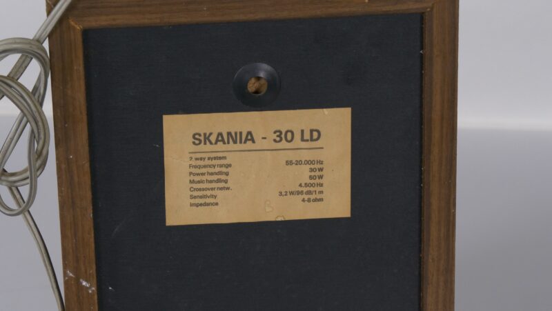 Skania 30 LD luidsprekers – 2-weg systeem (vintage, 30W/50W, overload indicator) - Afbeelding 2