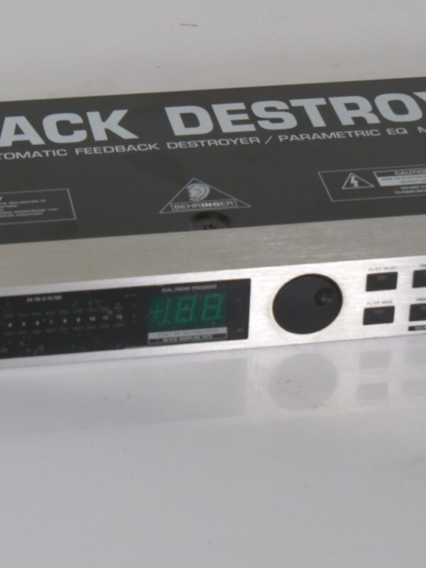 Behringer Feedback Destroyer DSP1100 automatische feedback eliminator / parametric EQ (rackmodel)