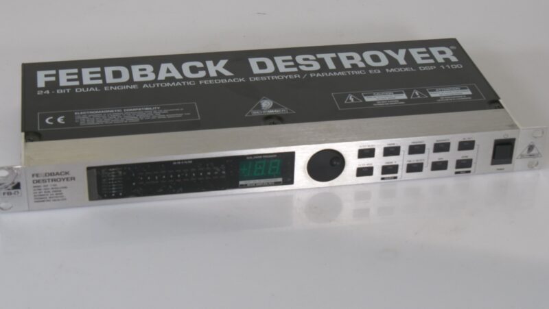 Behringer Feedback Destroyer DSP1100 automatische feedback eliminator / parametric EQ (rackmodel)