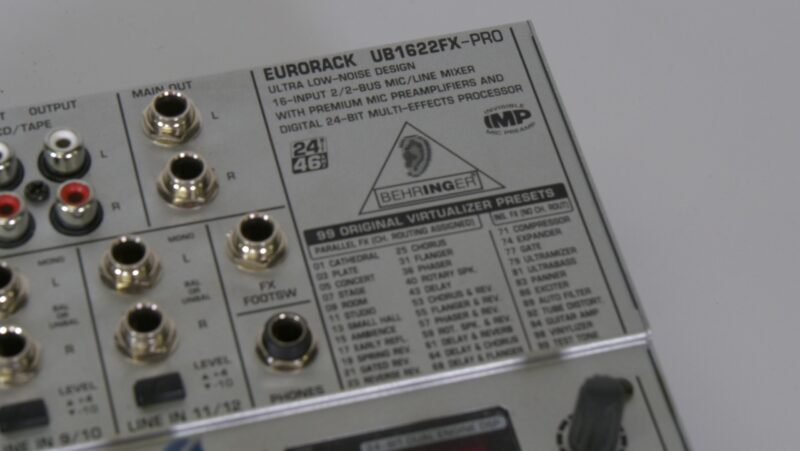 Behringer Eurorack UB1622FX-PRO 16-kanaals mixer met effectenprocessor - Afbeelding 2