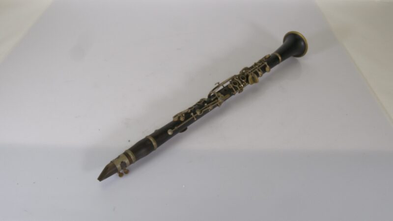 Vintage Klarinet Hammerschmidt & Söhne – Houten Blaasinstrument met Messing Details - Afbeelding 5