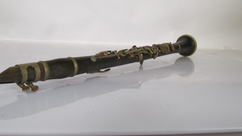 Vintage Klarinet Hammerschmidt & Söhne – Houten Blaasinstrument met Messing Details