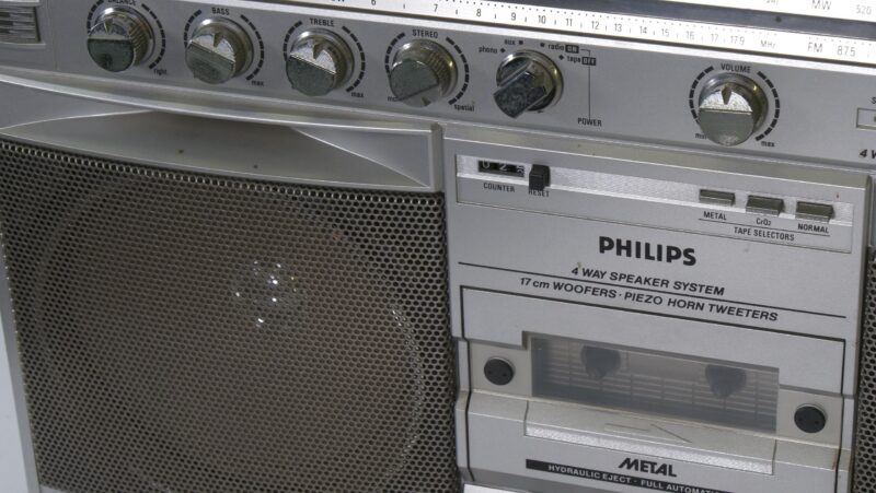 Philips Vintage Ghettoblaster – Radio Cassette Recorder met Equalizer - Afbeelding 5