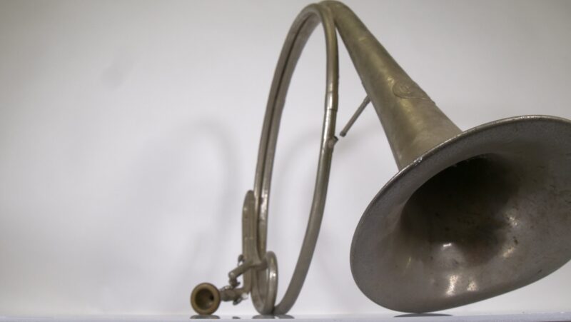 Antieke Naturtrompete – Gebrüder Alexander Mainz, ca. 19e eeuw