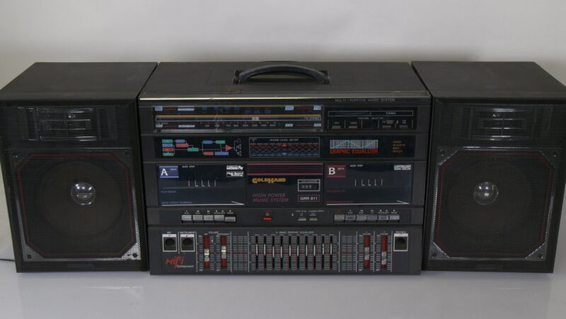Goldhand GRR 811 High Power Music System – Ghettoblaster met Dubbele Cassettedecks & Equalizer