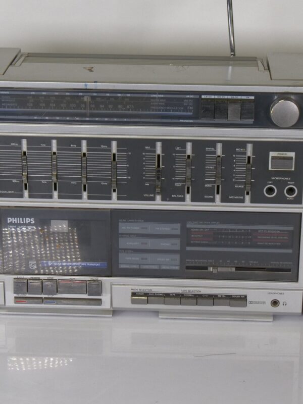 Philips D8644 Ghettoblaster Stereo Boombox (Defect, 1980s)