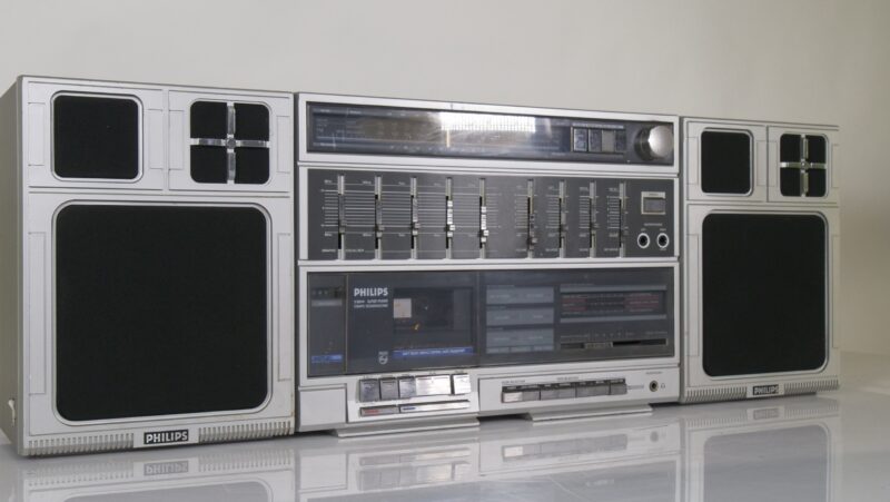 Philips D8644 Ghettoblaster Stereo Boombox (Defect, 1980s) - Afbeelding 3