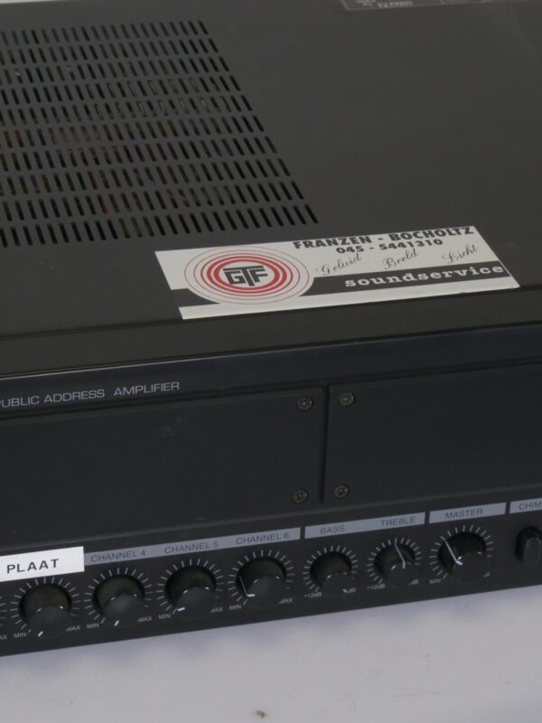 Inter-M PAM-120 Public Address Versterker – 120W PA Mixer Amplifier