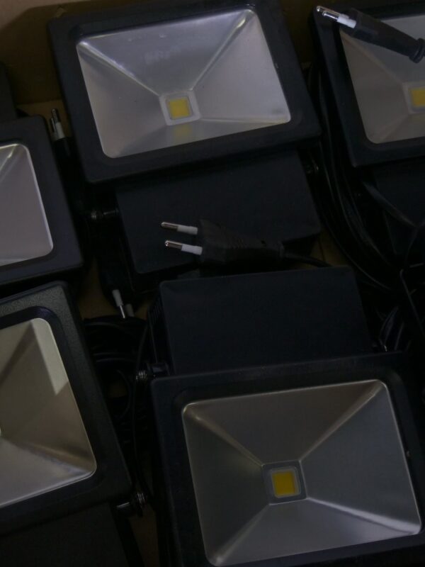 Set LED Schijnwerpers – Compacte Buitenlampen met Netstekker (partijkoop)