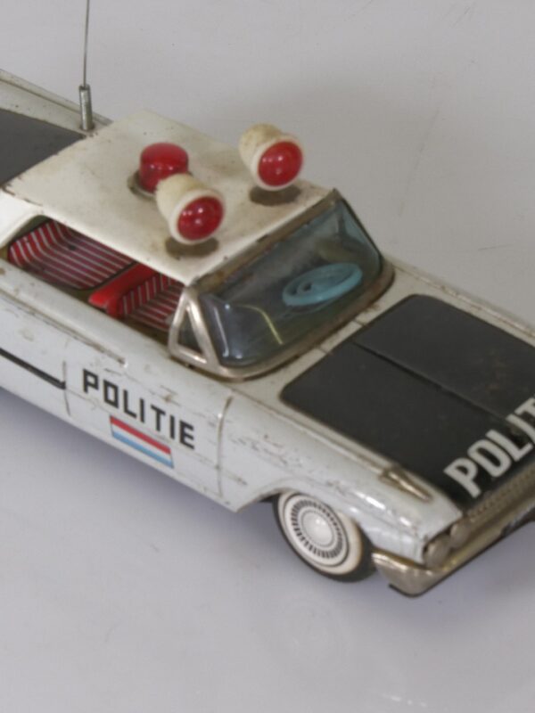 Vintage Blikken Politieauto – Ford Politie Luxemburg – Tin Toy Police Car