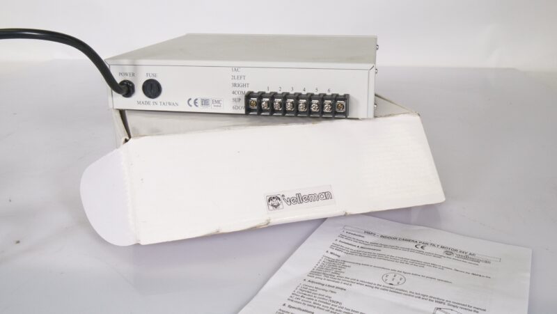 Velleman VISP2 Indoor Camera Pan-Tilt Motor Controller 24V AC – met handleiding en doos - Afbeelding 4