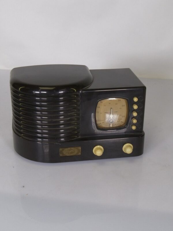 Spirit of St. Louis Art Deco radio – zwart bakeliet, decoratief vintage design