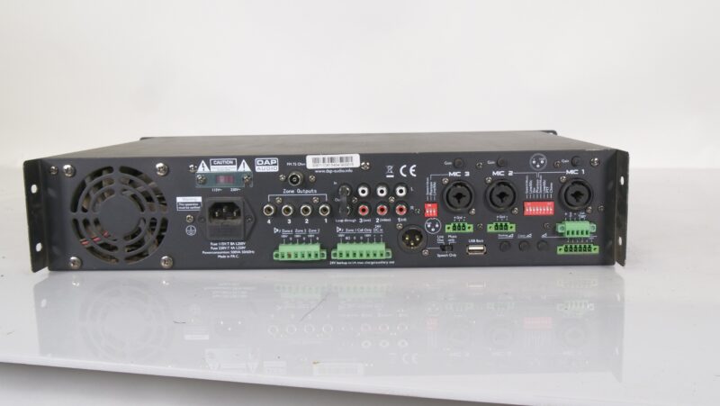 DAP Audio ZA-9250TU 250W 4-Zone Mixer Versterker met USB/FM/MP3 - Afbeelding 7