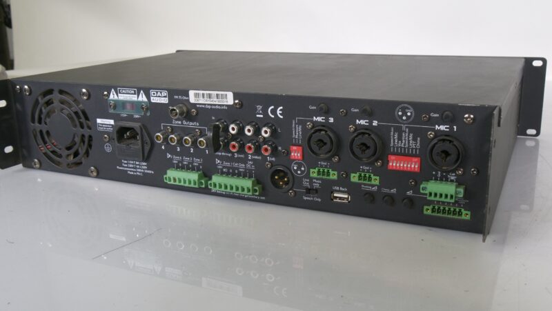 DAP Audio ZA-9250TU 250W 4-Zone Mixer Versterker met USB/FM/MP3 - Afbeelding 8