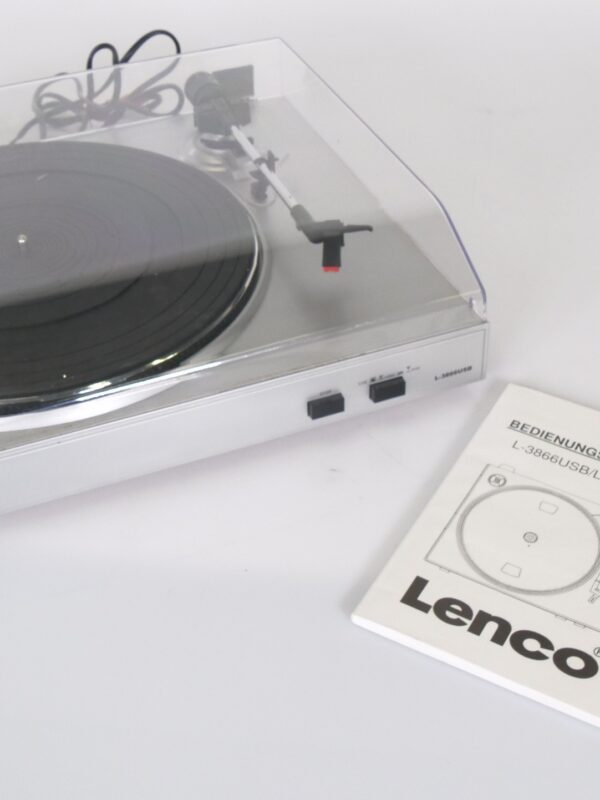 Lenco L-3866USB platenspeler met USB-aansluiting en stofkap