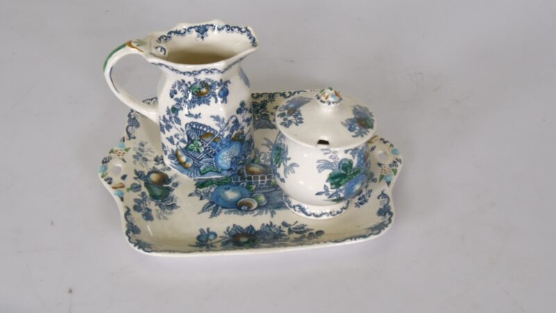 Mason’s Patent Ironstone “Fruit Basket” roomstel – Engeland, ca. 1950–1960 - Afbeelding 2