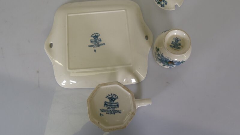 Mason’s Patent Ironstone “Fruit Basket” roomstel – Engeland, ca. 1950–1960 - Afbeelding 4