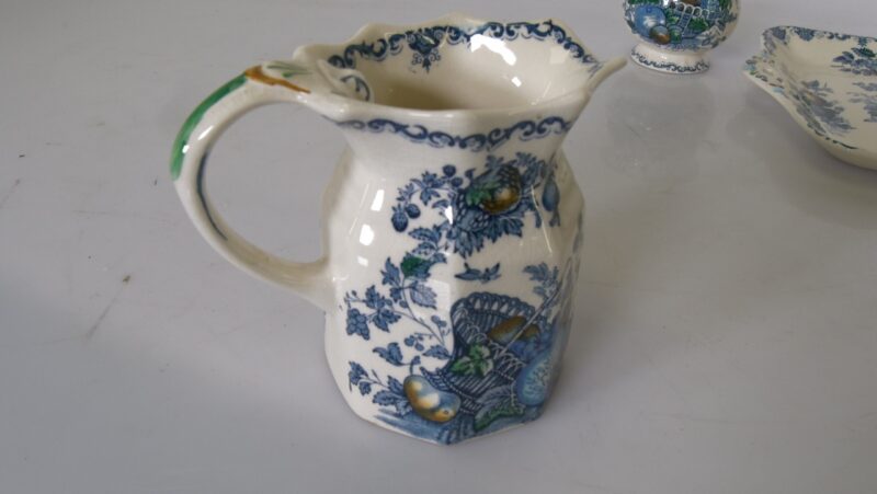 Mason’s Patent Ironstone “Fruit Basket” roomstel – Engeland, ca. 1950–1960 - Afbeelding 9