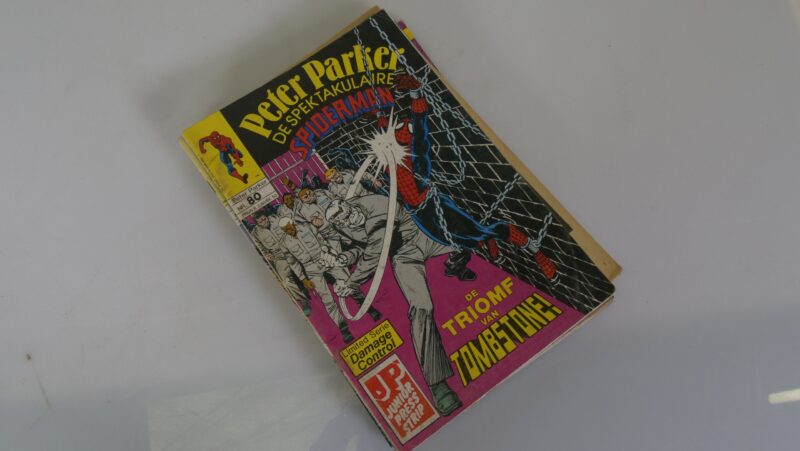 Set van 18 Junior Press “De Spectaculaire Spiderman” strips (Nederlandstalig, jaren ’80–’90) - Afbeelding 8