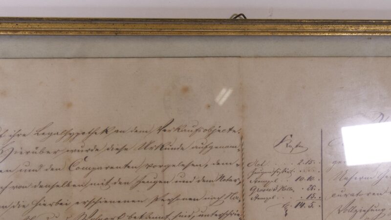 19e-eeuws Duits notarieel document met zegel en lijst - Afbeelding 4