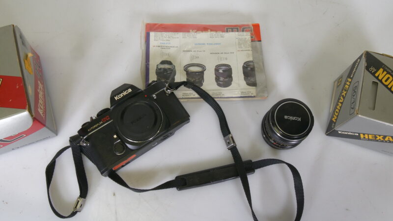 Konica Autoreflex TC met Hexanon AR 50mm F1.7 + dozen