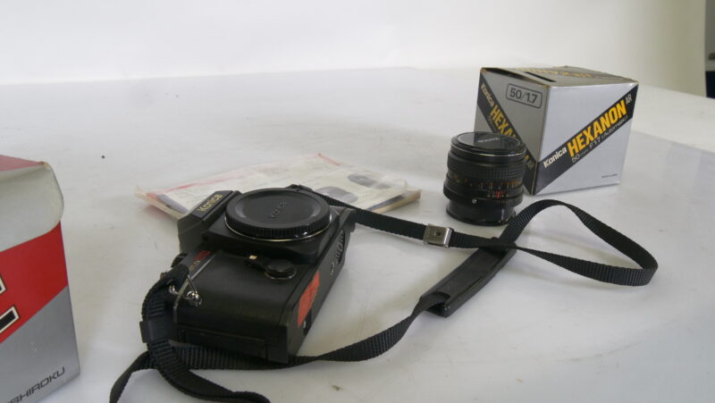 Konica Autoreflex TC met Hexanon AR 50mm F1.7 + dozen - Afbeelding 6
