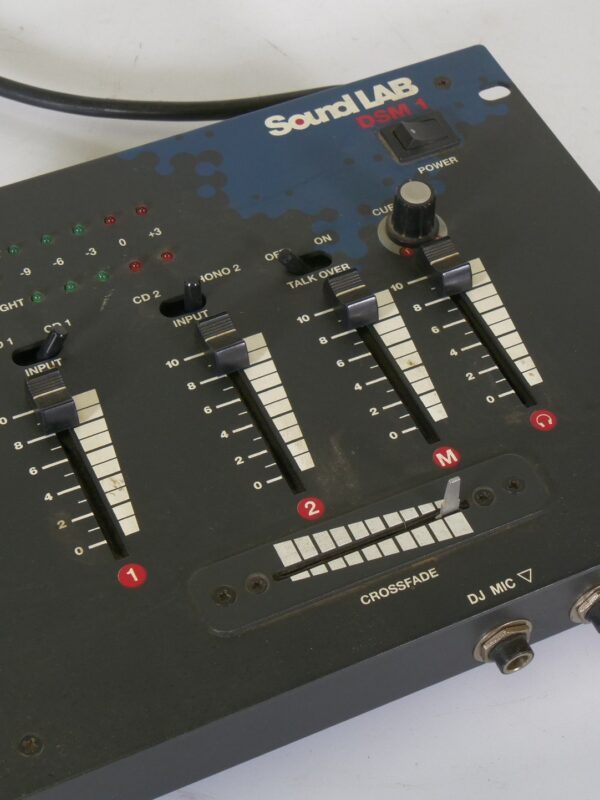 SoundLAB DSM-1 3-Kanaals DJ Mengpaneel met Crossfader