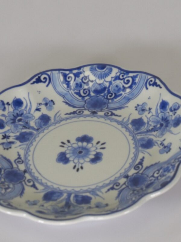 Handbeschilderde Delfts Blauw sier-/wand schaal