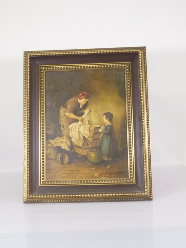 Dorus Selbsthorst schilderij 1897 – Wasdag tafereel