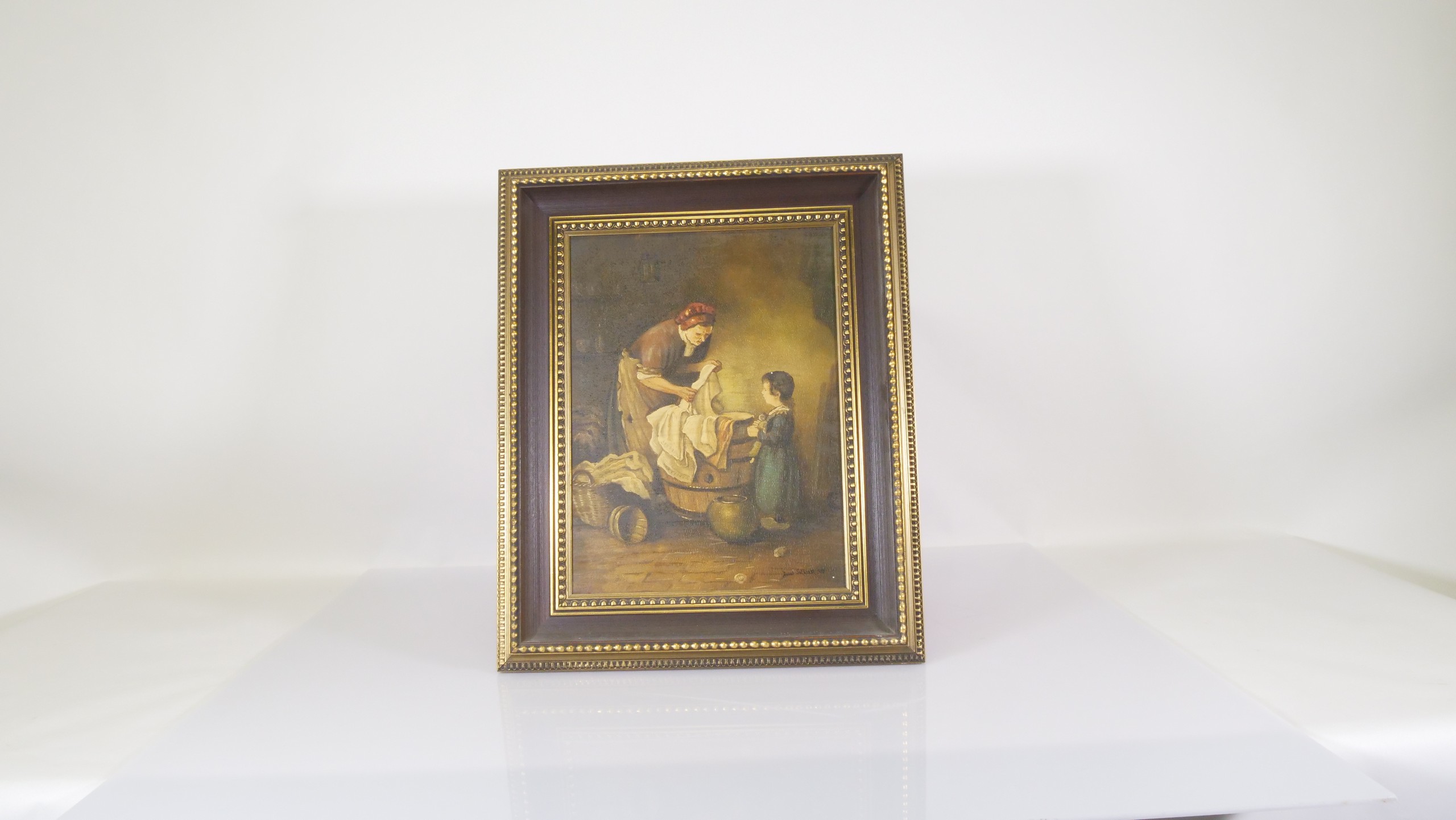 Dorus Selbsthorst schilderij 1897 – Wasdag tafereel